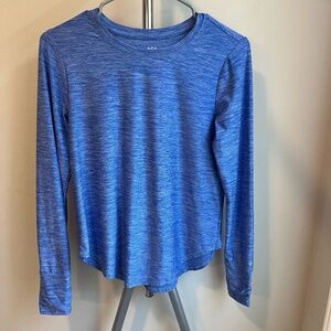 Blue DSG Heather Long Sleeve Athletic Top (XS)